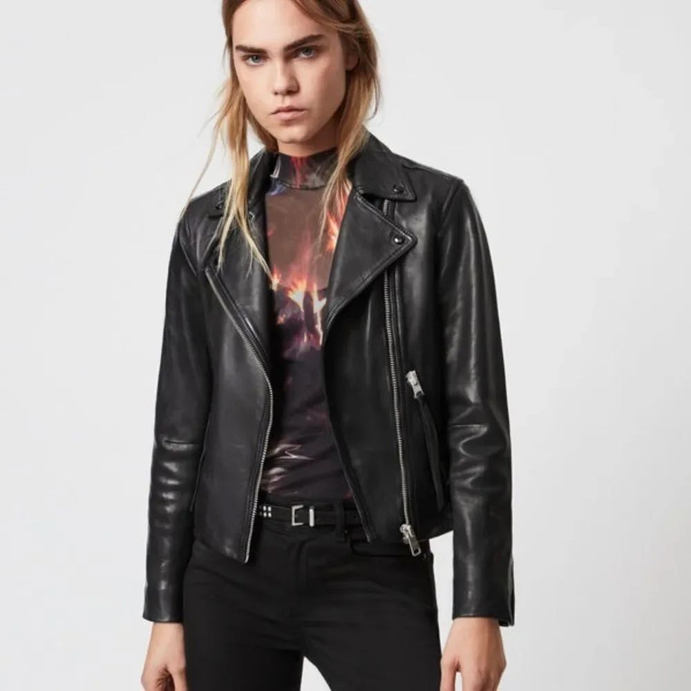 All Saints Dalby leather jacket